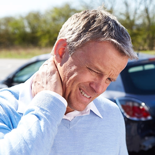 Chiropractic Bowie MD Man With Whiplash Neck Pain